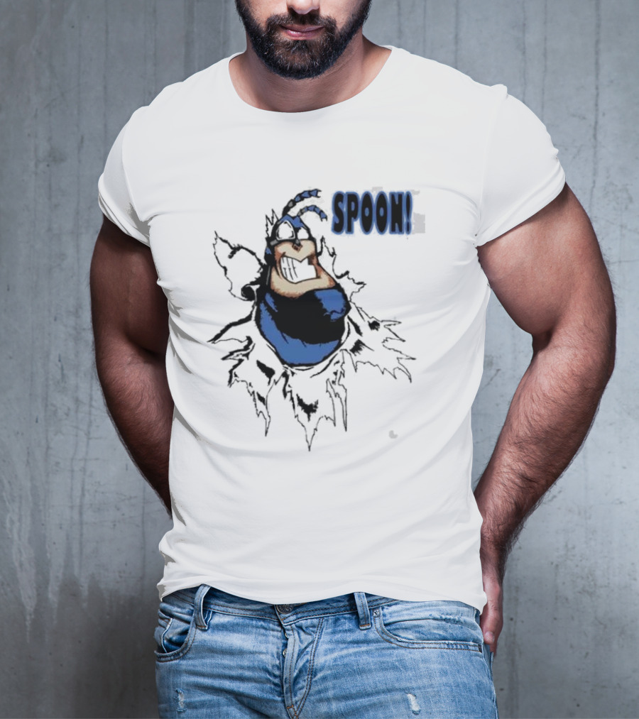 The Tick Cartoon Hero SPOON T-Shirt