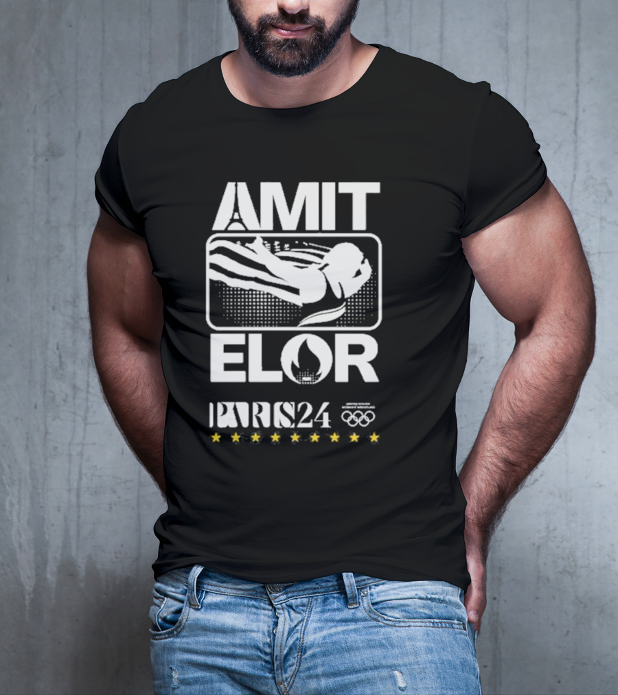 AMIT ELOR PARIS 24 OLYMPICS SWIMMING ICONS T-Shirt