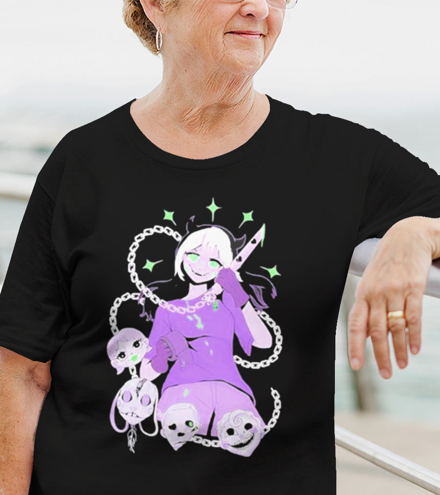 Aspen Chained Masked Figure With Chains And Masks T-Shirt