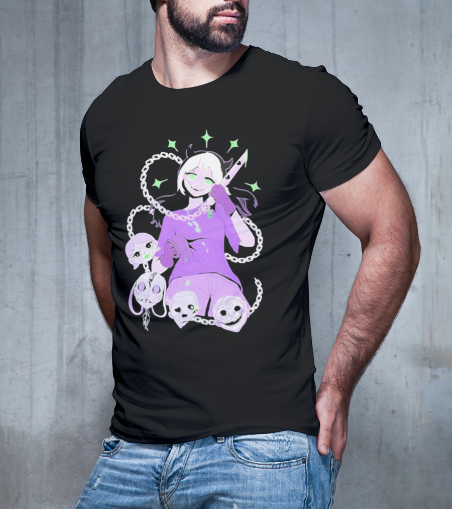 Aspen Chained Masked Figure With Chains And Masks T-Shirt