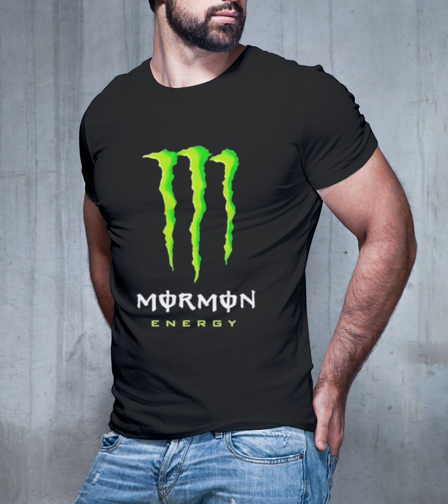 Monster Mormon Energy Green Claw T-Shirt