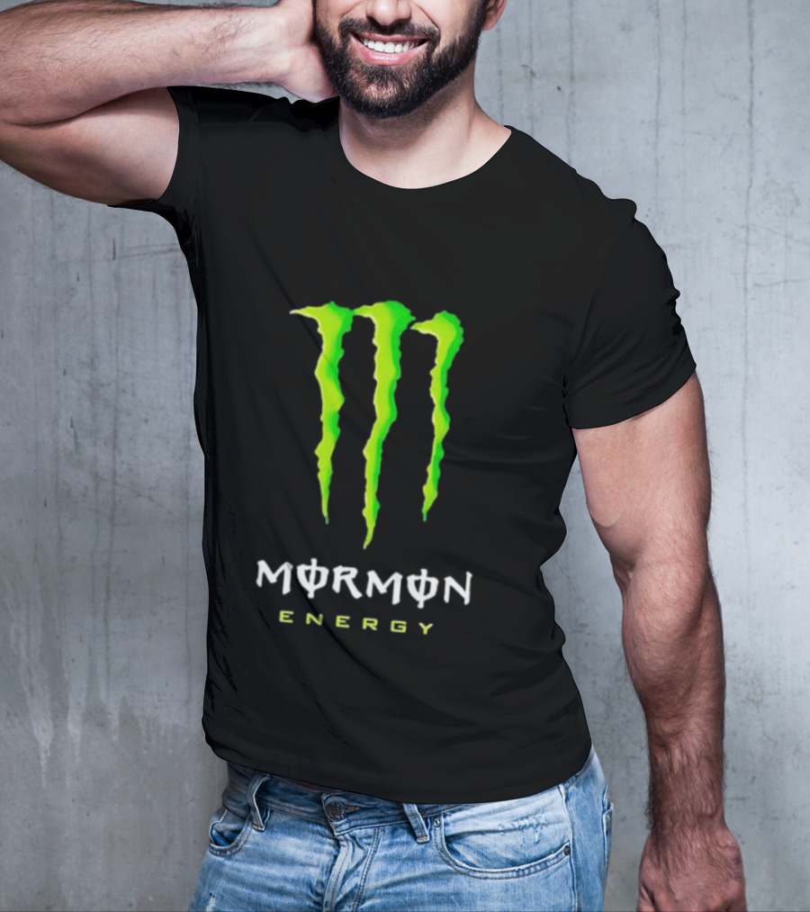 Monster Mormon Energy Green Claw T-Shirt