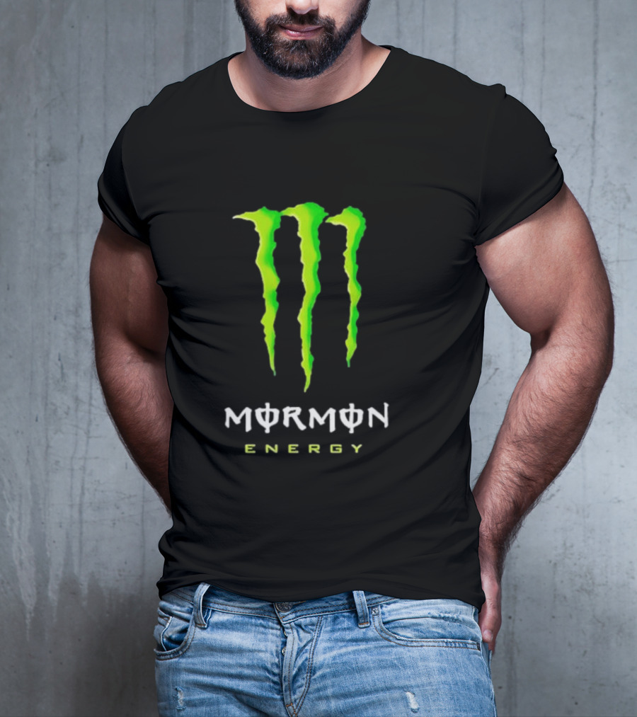 Monster Mormon Energy Green Claw T-Shirt