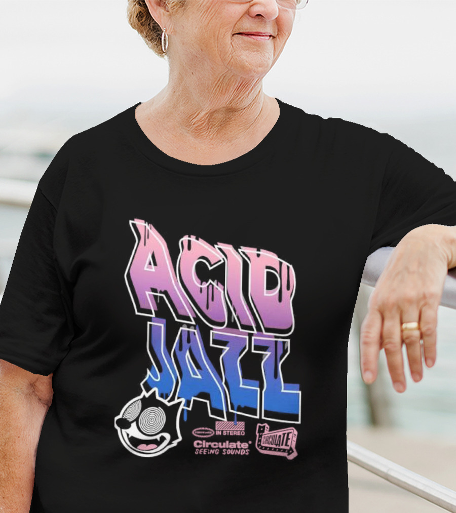 Acid Jazz Circulate Seeing Sounds Housecat In Stereo T-Shirt