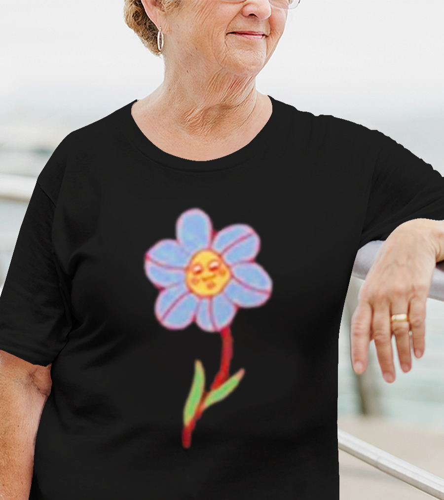 Still Woozy Flower Face Loveseat T-Shirt