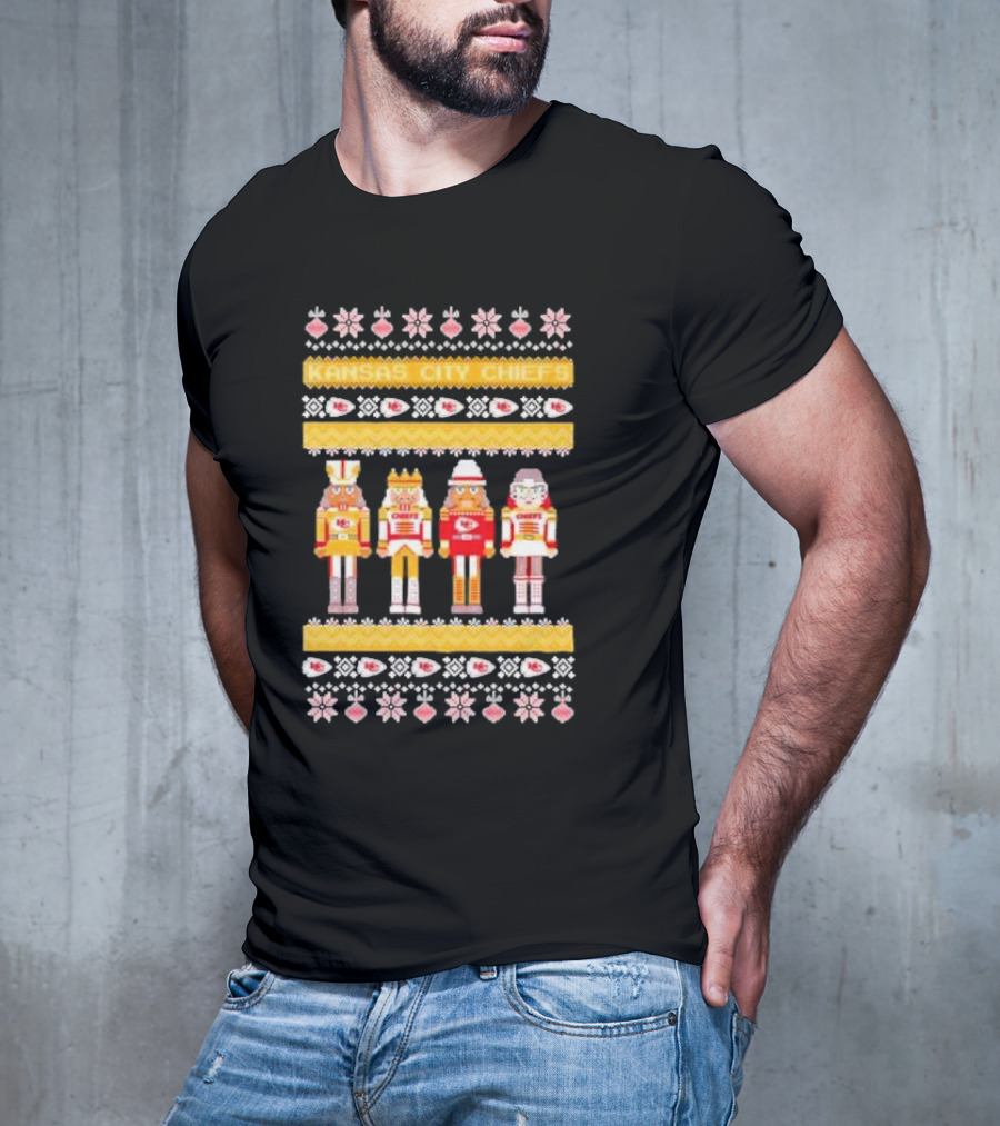 Kansas City Chiefs Nutcracker Christmas Sweater T-Shirt