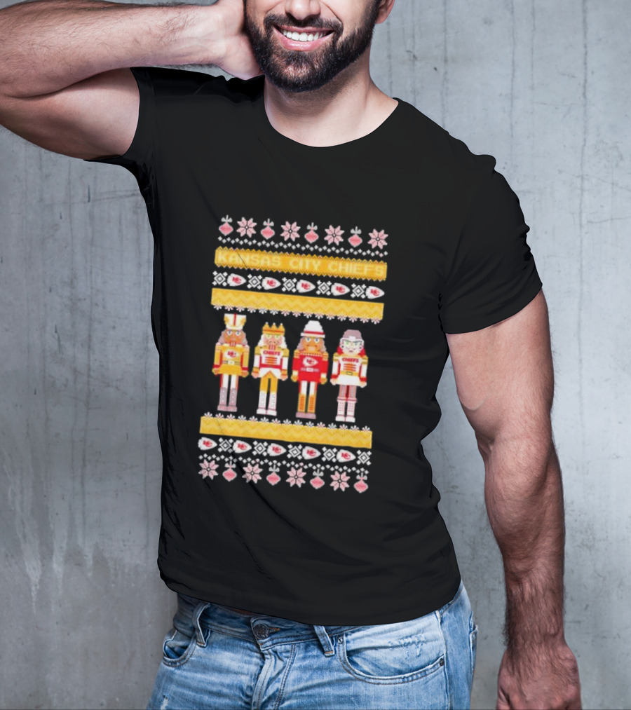 Kansas City Chiefs Nutcracker Christmas Sweater T-Shirt
