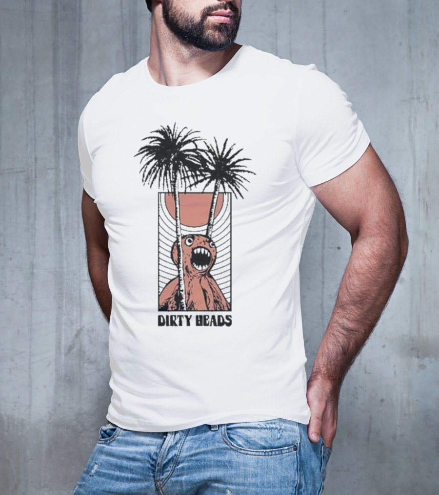 Dirty Heads Sun Scream Creature Palm Trees Holiday T-Shirt