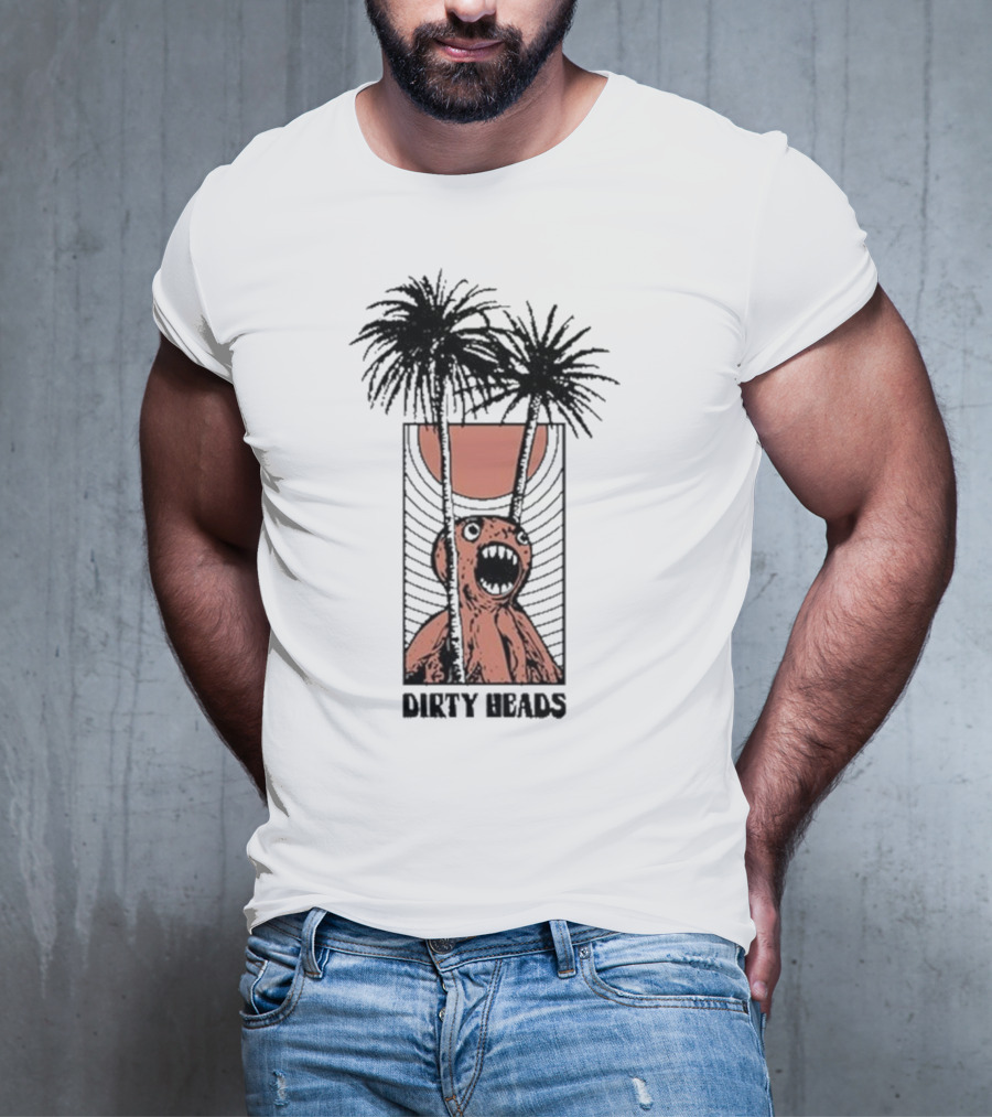 Dirty Heads Sun Scream Creature Palm Trees Holiday T-Shirt