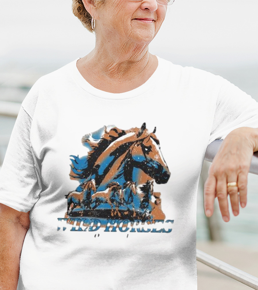 Wild Horses Born To Run Running Wild Hang Over Gang T-Shirt