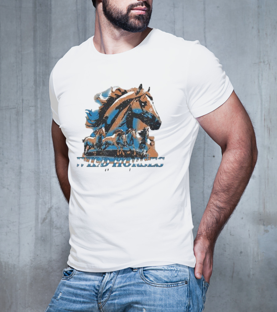 Wild Horses Born To Run Running Wild Hang Over Gang T-Shirt