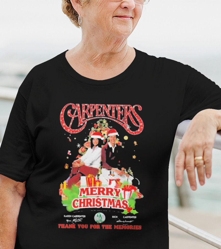 Carpenters Merry Christmas Thank You For The Memories Karen Rich Signature T-Shirt
