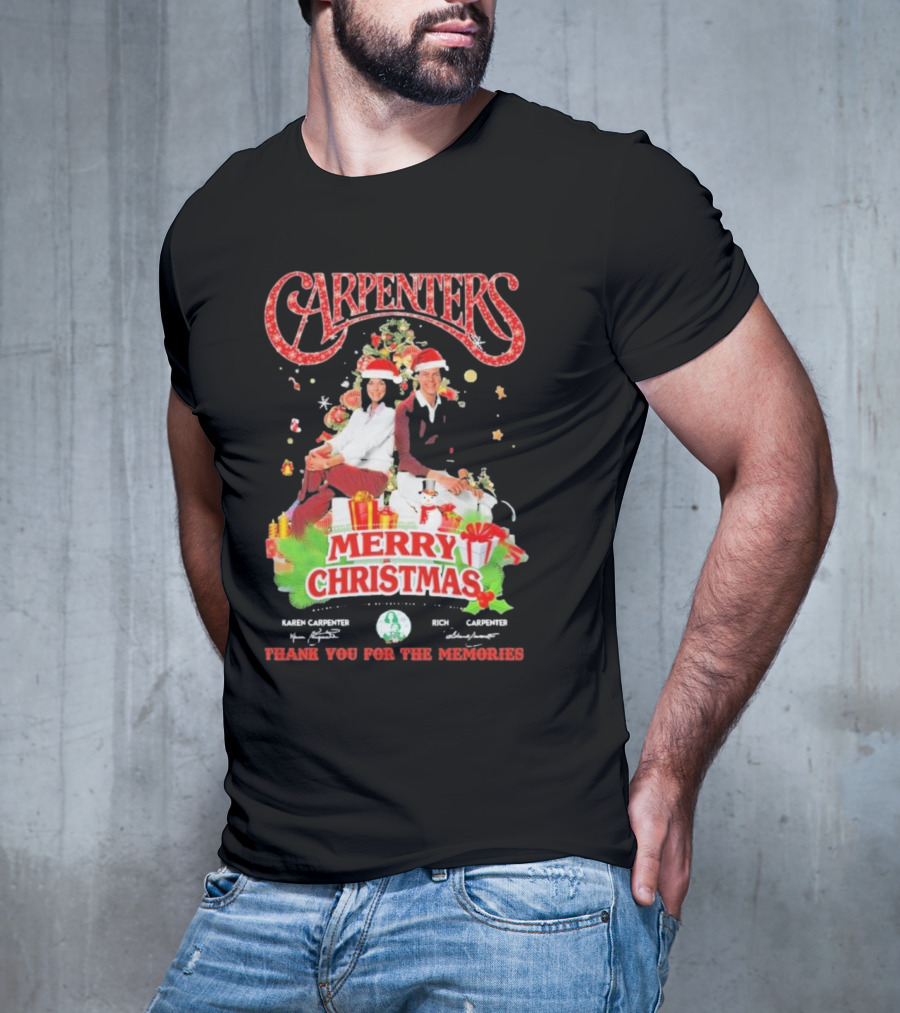 Carpenters Merry Christmas Thank You For The Memories Karen Rich Signature T-Shirt