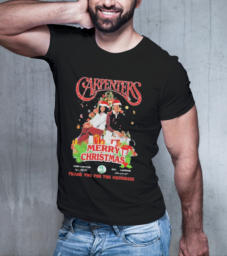 Carpenters Merry Christmas Thank You For The Memories Karen Rich Signature T-Shirt