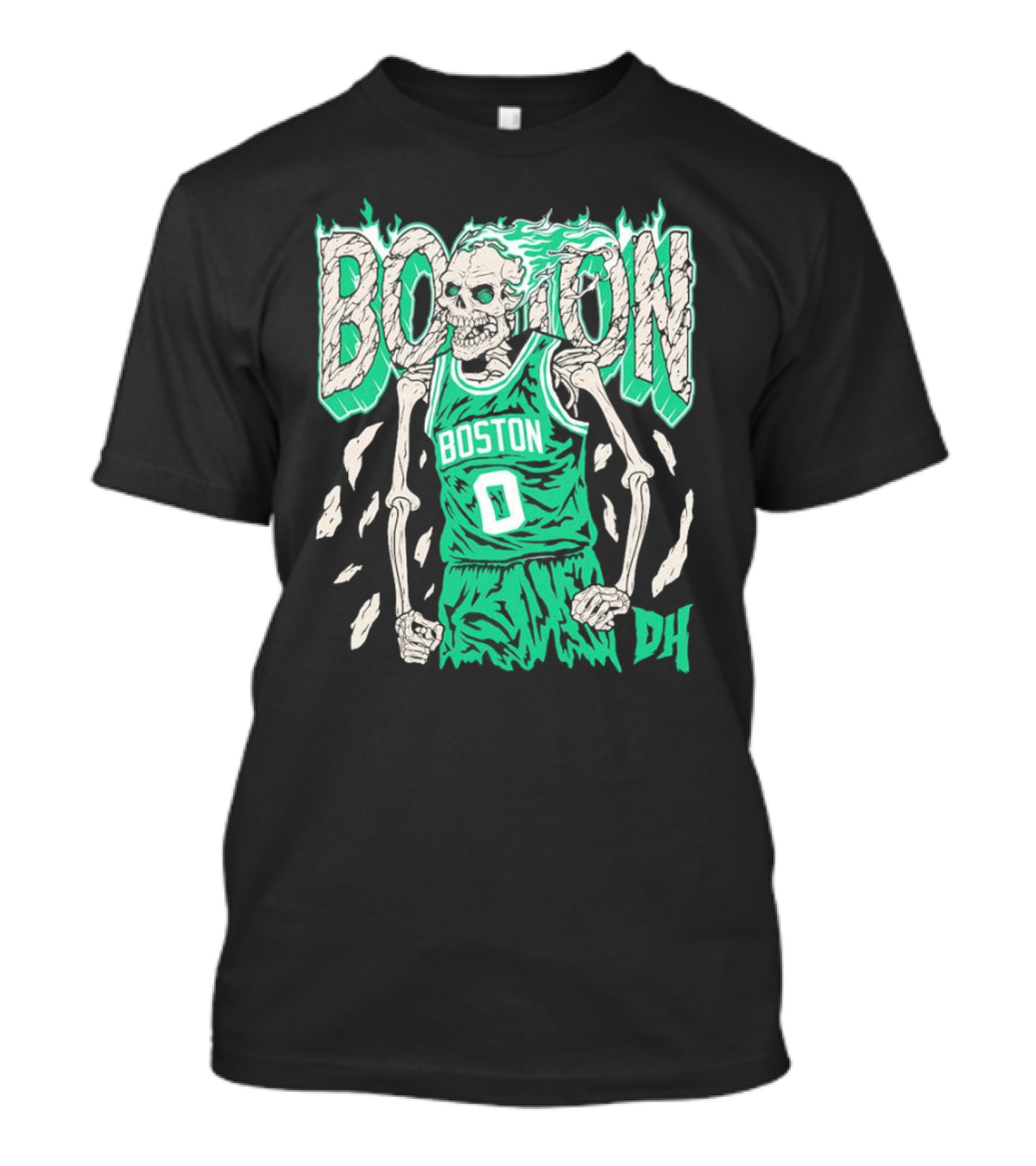 Drip Heads Celtics Boston Skeleton Jersey DH 0 T-Shirt