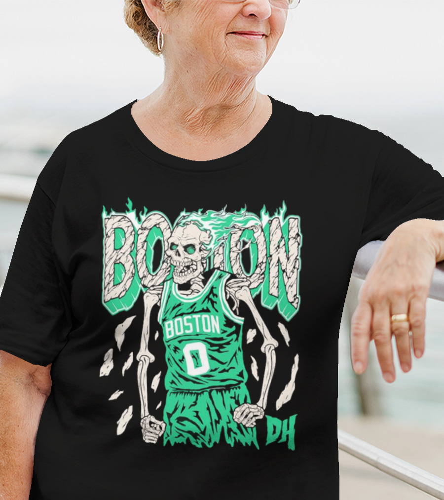 Drip Heads Celtics Boston Skeleton Jersey DH 0 T-Shirt