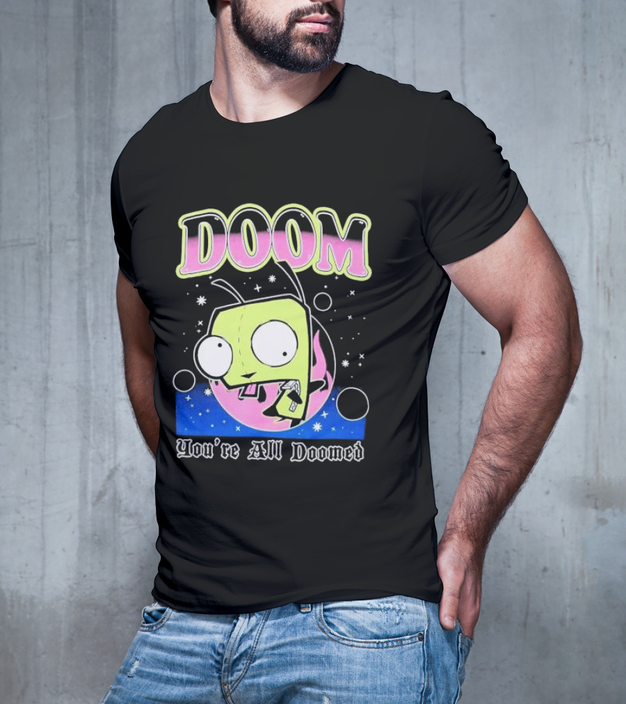 Invader Zim GIR Doom You're All Doomed Space T-Shirt