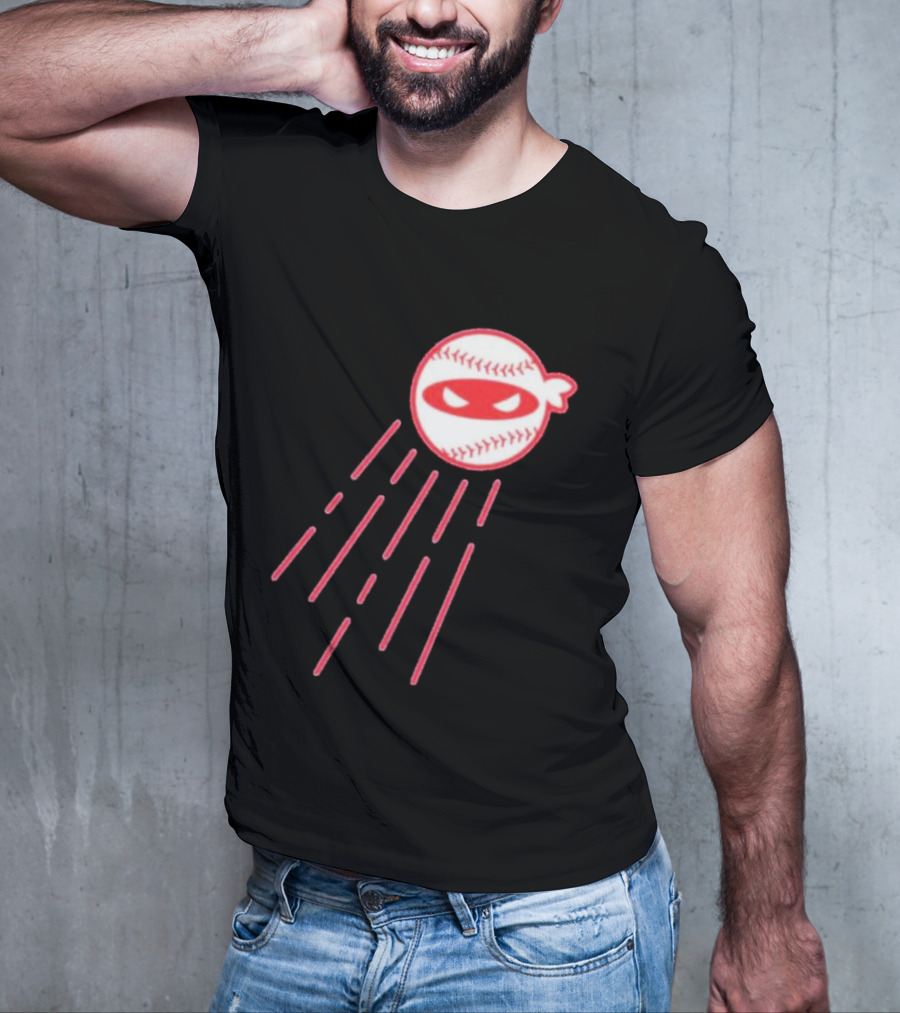 Los Angeles Dodgers Ninja Baseball Pitcher Retro T-Shirt