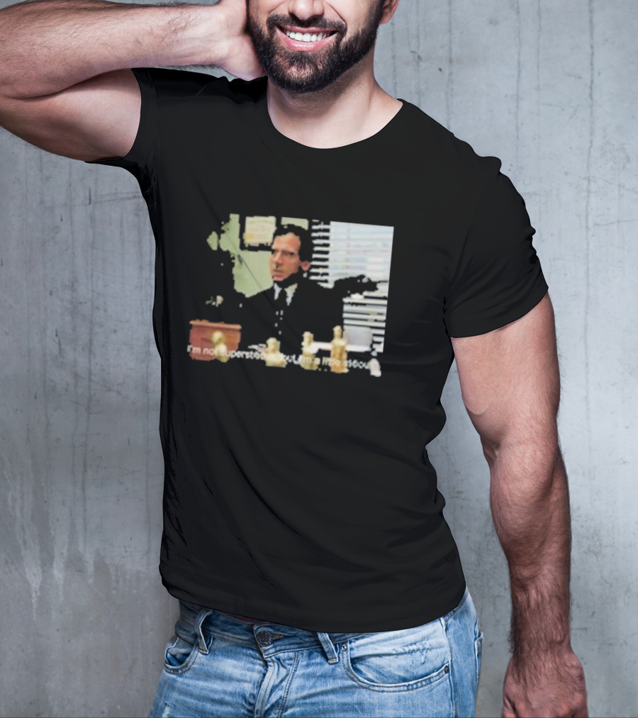 Michael Scott Office Humor I'm Not Superstitious But I'm A Little Stitious T-Shirt