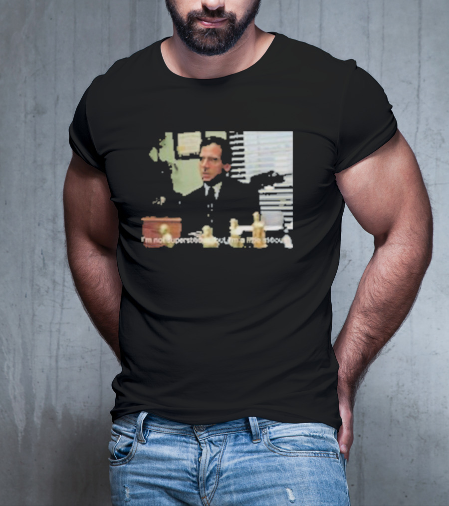 Michael Scott Office Humor I'm Not Superstitious But I'm A Little Stitious T-Shirt