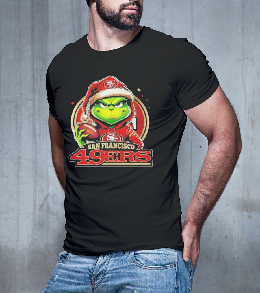 The Grinch San Francisco 49ers Football Mashup T-Shirt