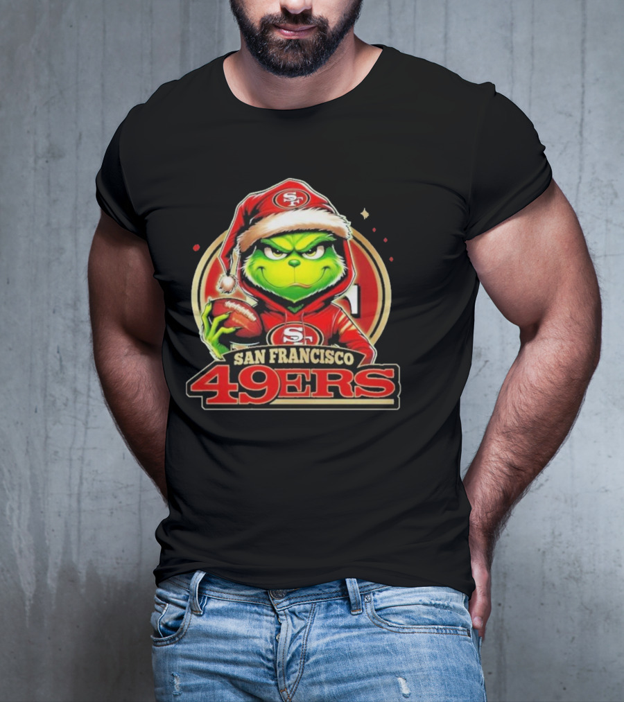 The Grinch San Francisco 49ers Football Mashup T-Shirt