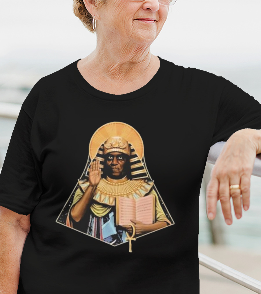 The Jazz Estate Saint Sun Ra Pharaoh Ankh Book Image T-Shirt