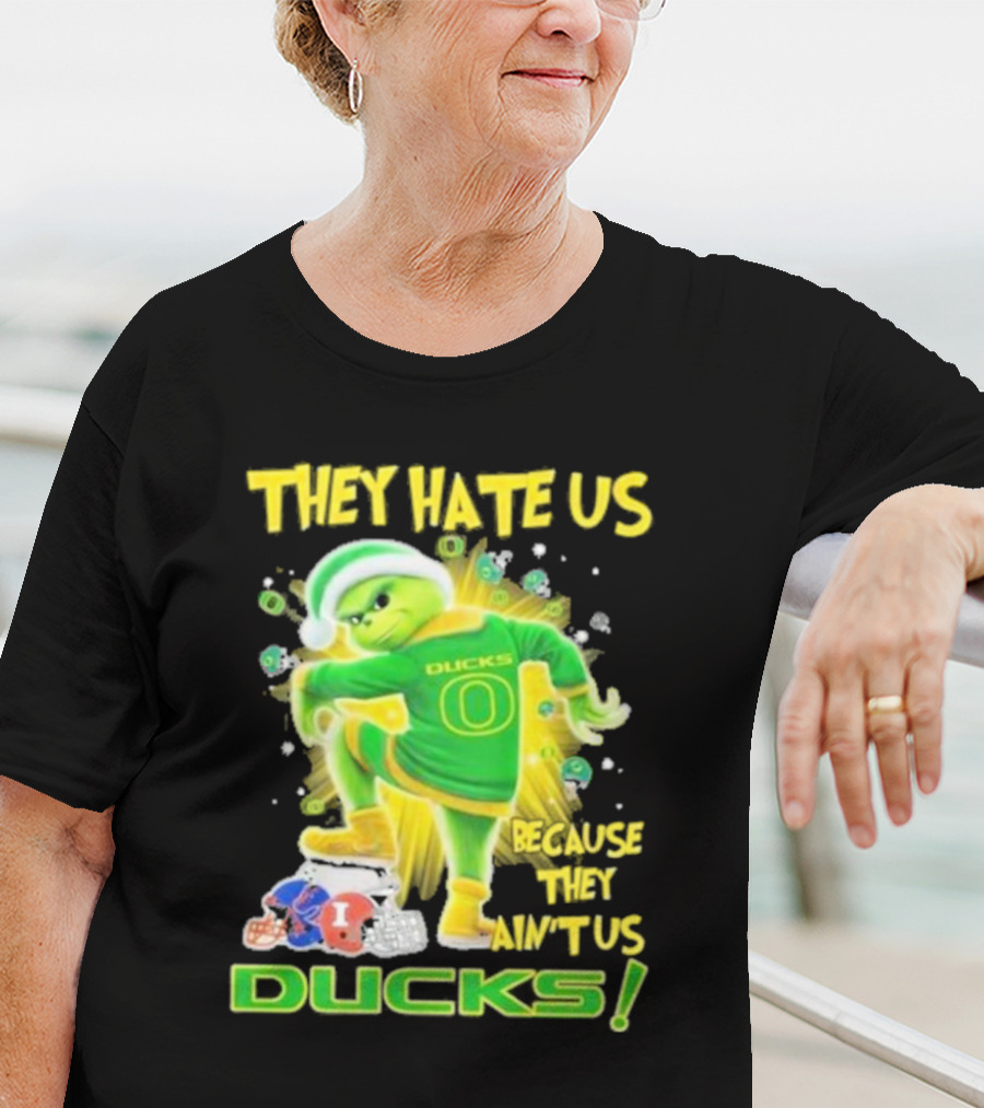 They Hate Us Because They Ain't Us Ducks Merry Christmas T-Shirt