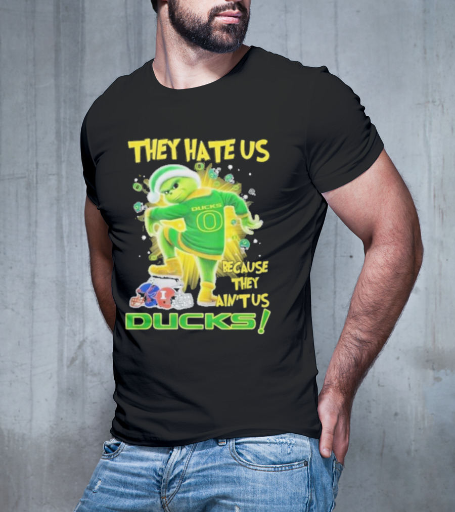 They Hate Us Because They Ain't Us Ducks Merry Christmas T-Shirt