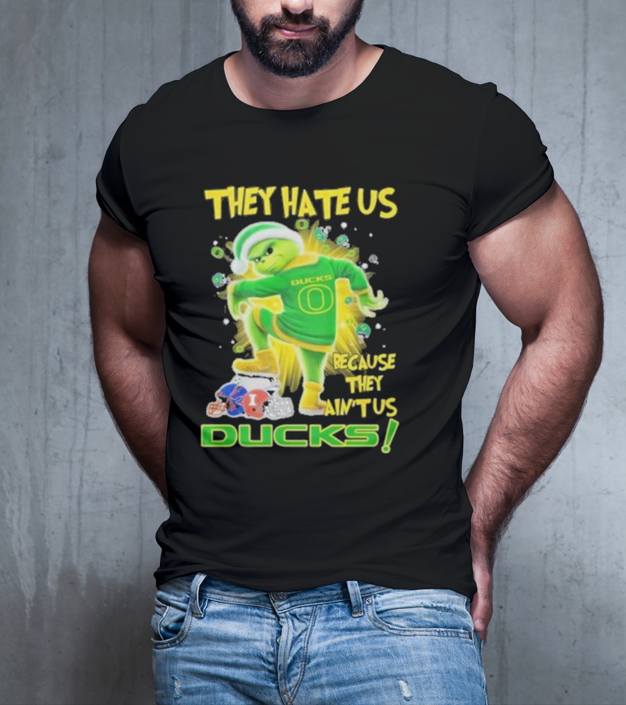 They Hate Us Because They Ain't Us Ducks Merry Christmas T-Shirt