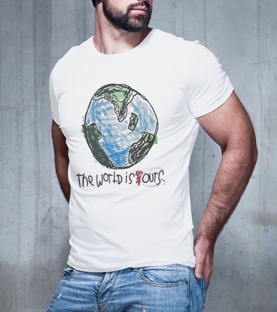After School Special The World Is Yours Earth Drawing T-Shirt