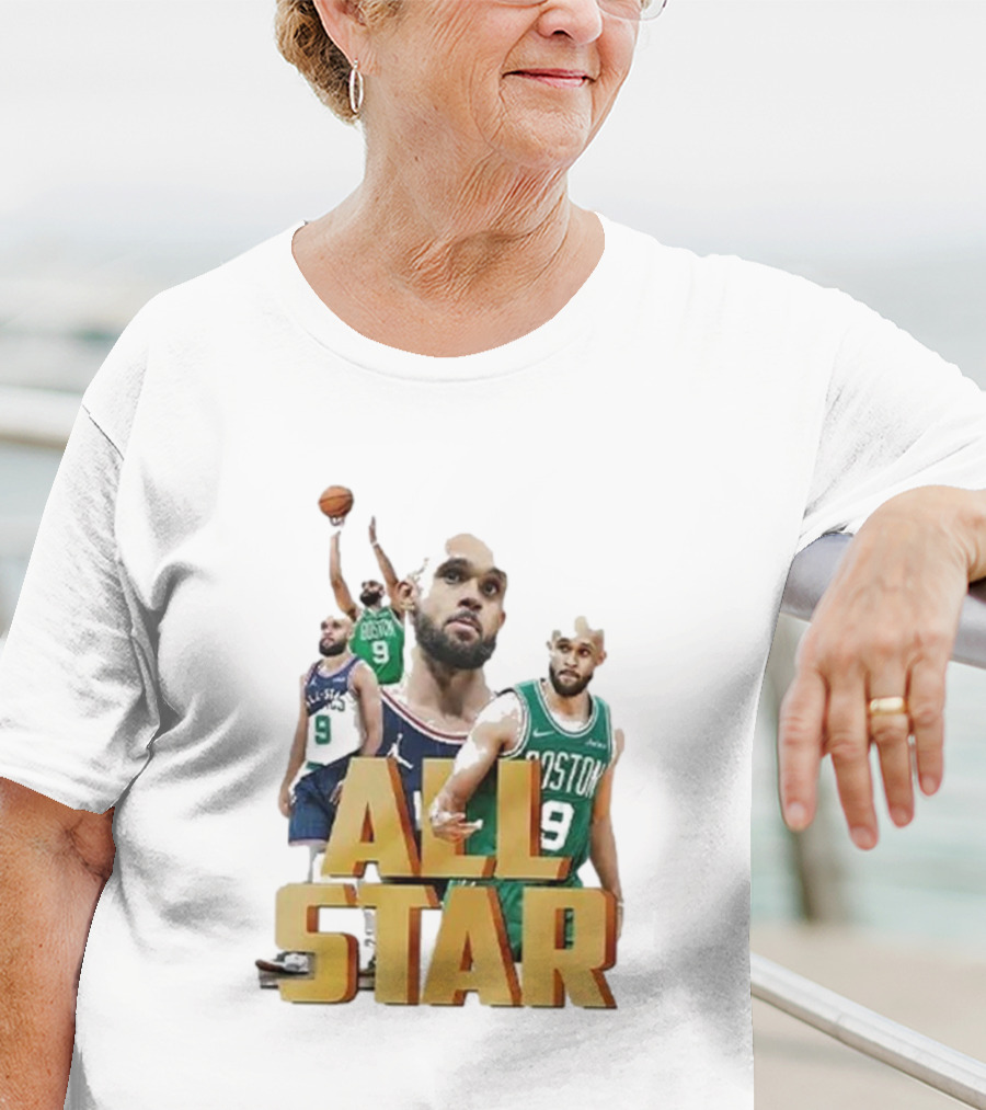 Boston Celtics Derrick White All-Star Player Portrait Collection T-Shirt