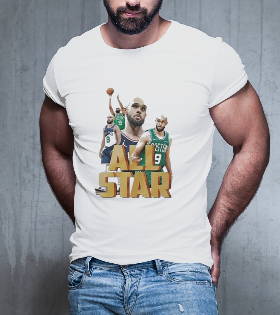 Boston Celtics Derrick White All-Star Player Portrait Collection T-Shirt