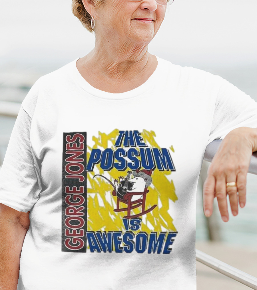 George Jones The Possum Is Awesome Rockin Chair T-Shirt