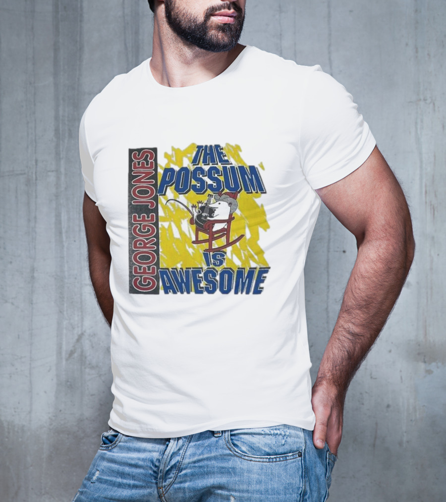 George Jones The Possum Is Awesome Rockin Chair T-Shirt