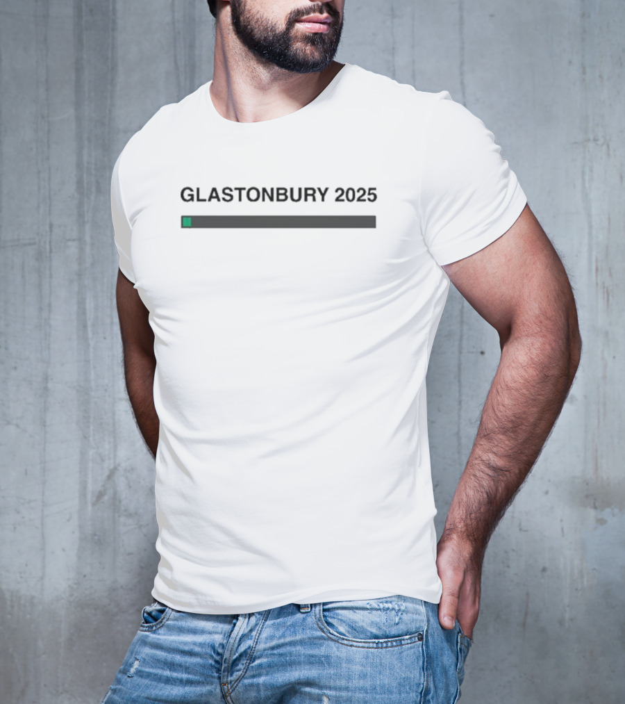 Glastonbury 2025 2 Green Bars Of Hell Loading Bar T-Shirt