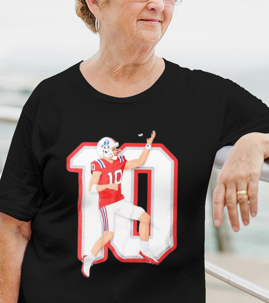 Air Maye Touchdown Flip Football Jersey Number 10 T-Shirt