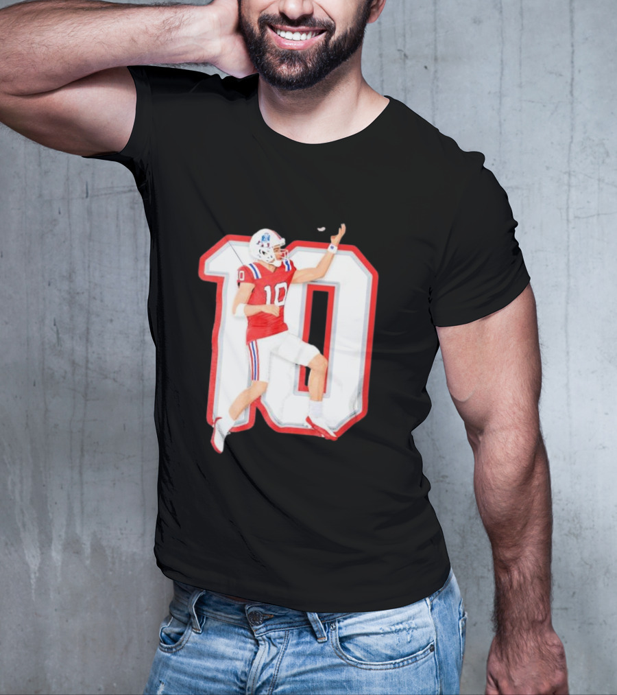 Air Maye Touchdown Flip Football Jersey Number 10 T-Shirt