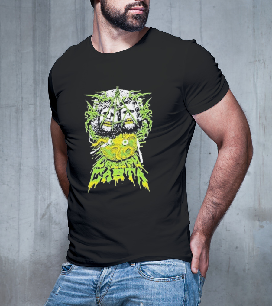 Creepycasta Creepy Tentacled Skull Neon Eyes T-Shirt