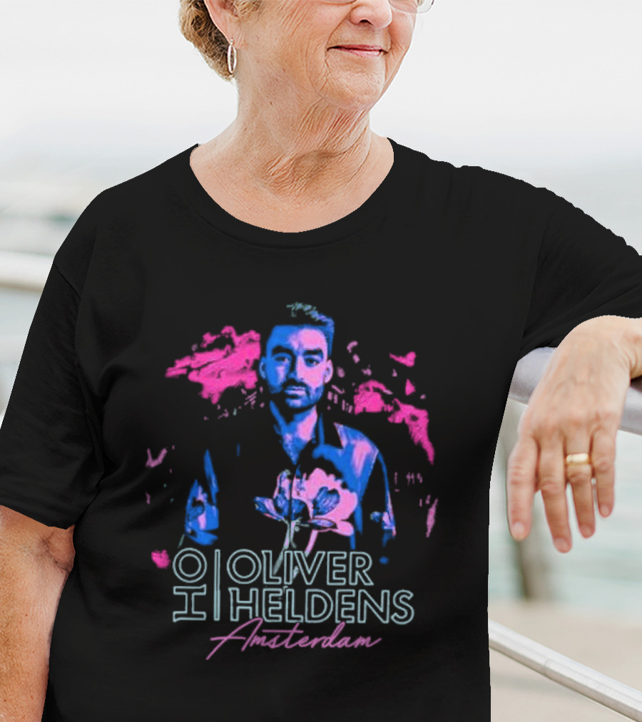 Oliver Heldens Amsterdam Neon Portrait 1980s T-Shirt