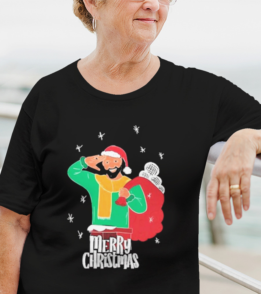 Merry Christmas Jb Gill Santa Holiday Collection T-Shirt
