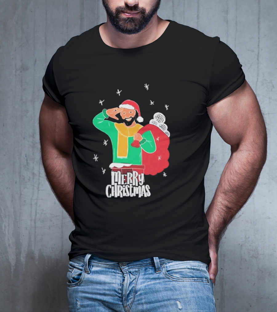 Merry Christmas Jb Gill Santa Holiday Collection T-Shirt