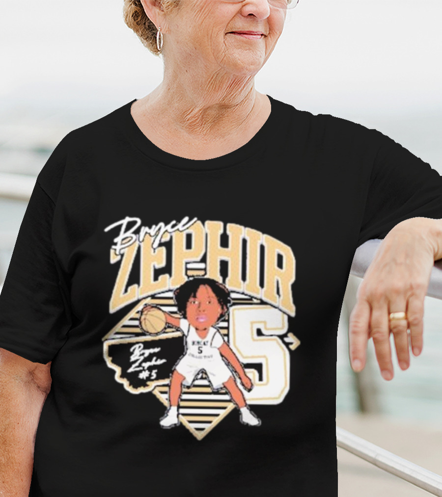 Bryce Zephir 5 Basketball Montana State Guard T-Shirt