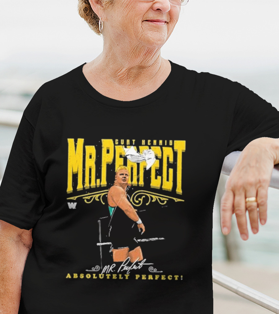 Curt Hennig Mr. Perfect Absolutely Perfect Wrestling T-Shirt