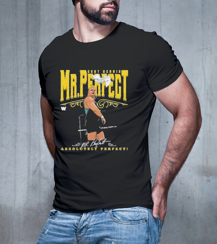 Curt Hennig Mr. Perfect Absolutely Perfect Wrestling T-Shirt