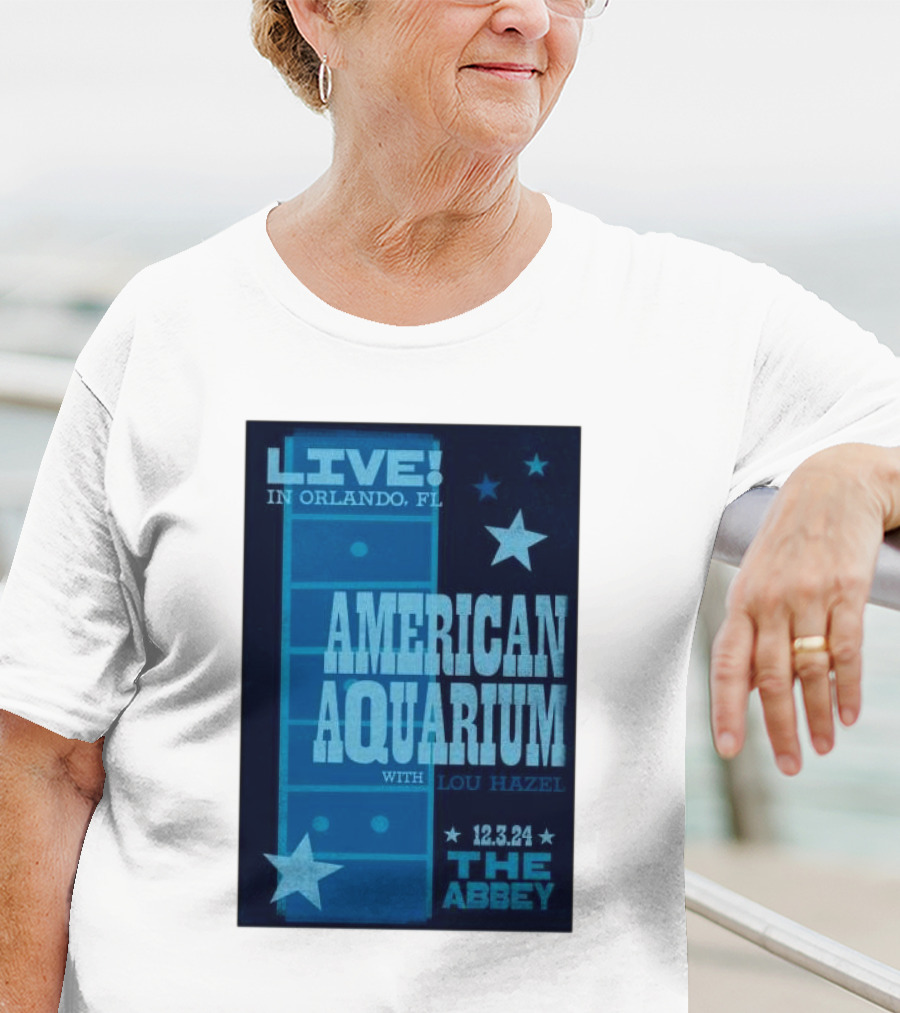 LIVE American Aquarium With Lou Hazel The Abbey Orlando FL 12.3.24 T-Shirt