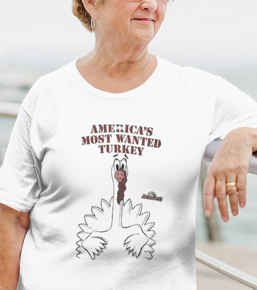 Thanksgiving America's Most Wanted Turkey Jennie O 90s Single Stitch T-Shirt