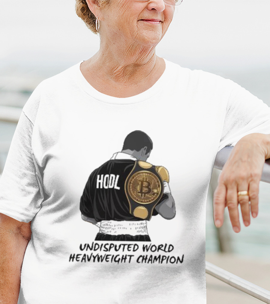 HODL Undisputed World Heavyweight Champion Bitcoin T-Shirt