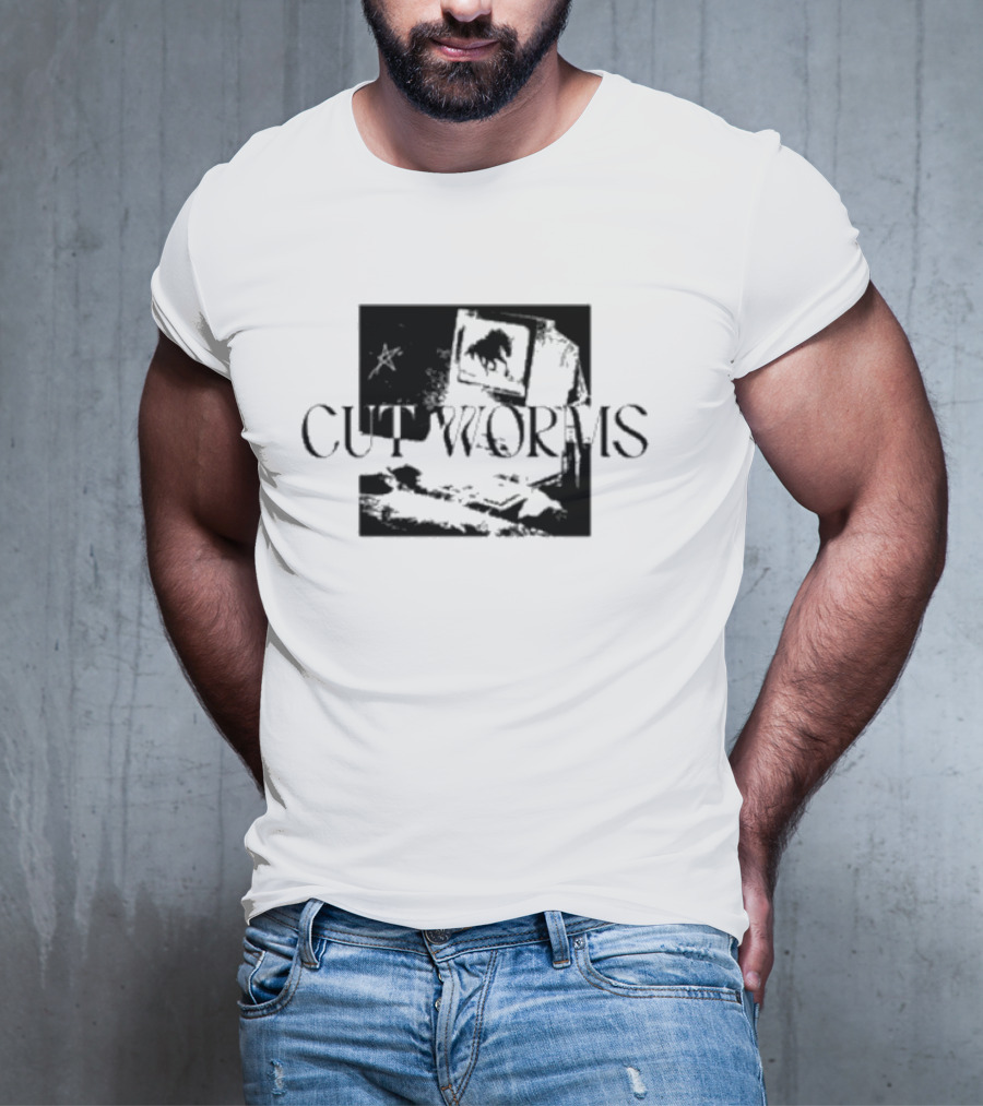 Cut Worms Horse Star TV Screen T-Shirt