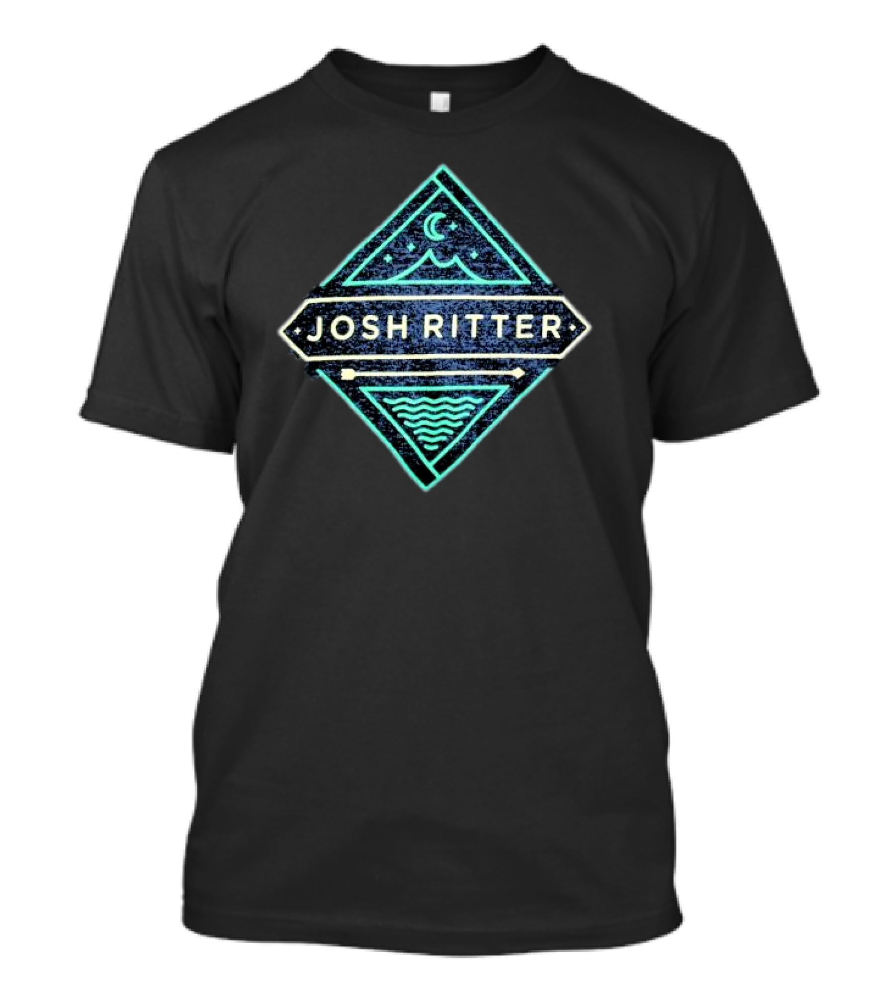 Josh Ritter Mountain Moon Waves Diamond T-Shirt